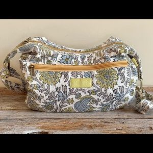 Joyn peacock fabric hobo style shoulder bag